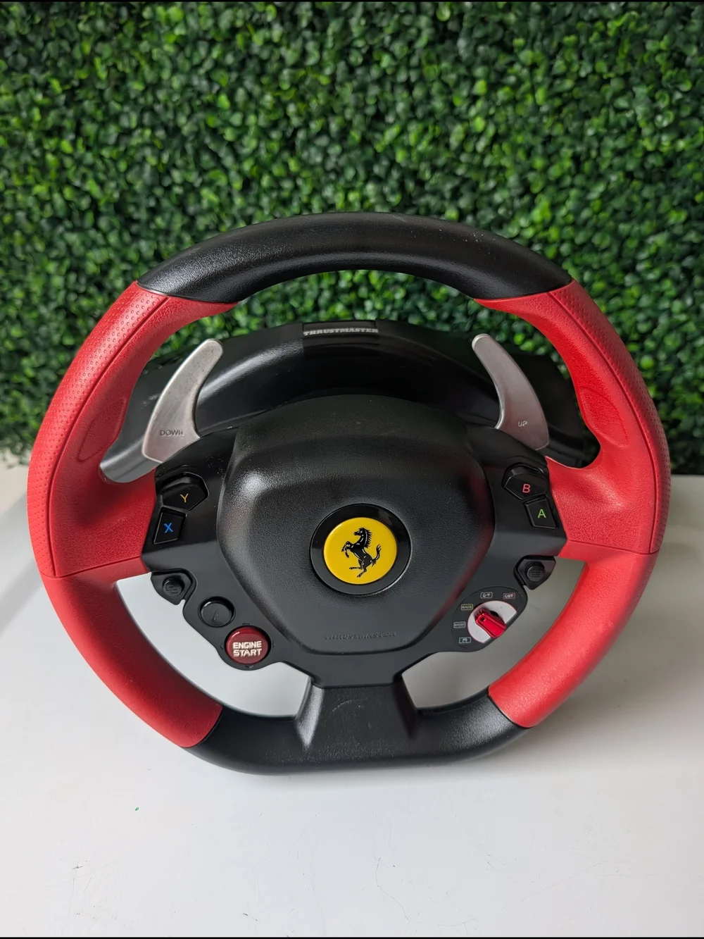 Ferrari Yellow Prancing Horse Racing Wheel - Red & Black